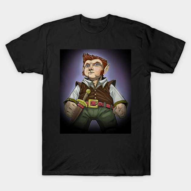 Tim Halfling T-Shirt by robertbevan